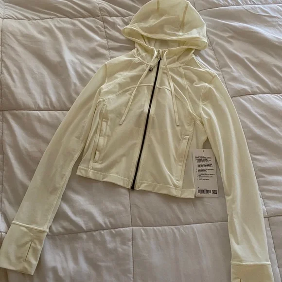 SOLD❗️BNWT❗️Lululemon Mesh Hooded Cropped Jacket in Lemon Sorbet Size 4 - Picture 5 of 7